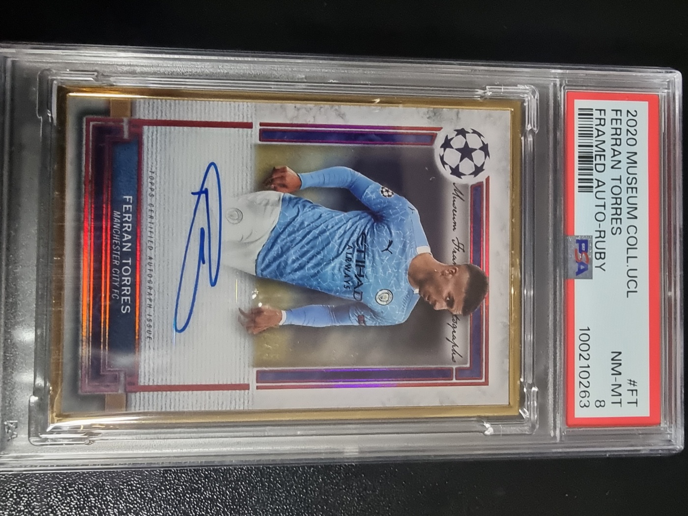 2020 Topps Museum Framed Auto Ferran Torres 대표 이미지