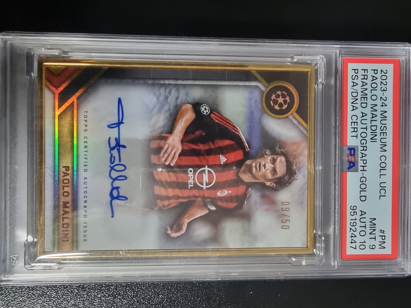 2023-24 Topps Museum Framed Auto Paolo Maldini 대표 이미지