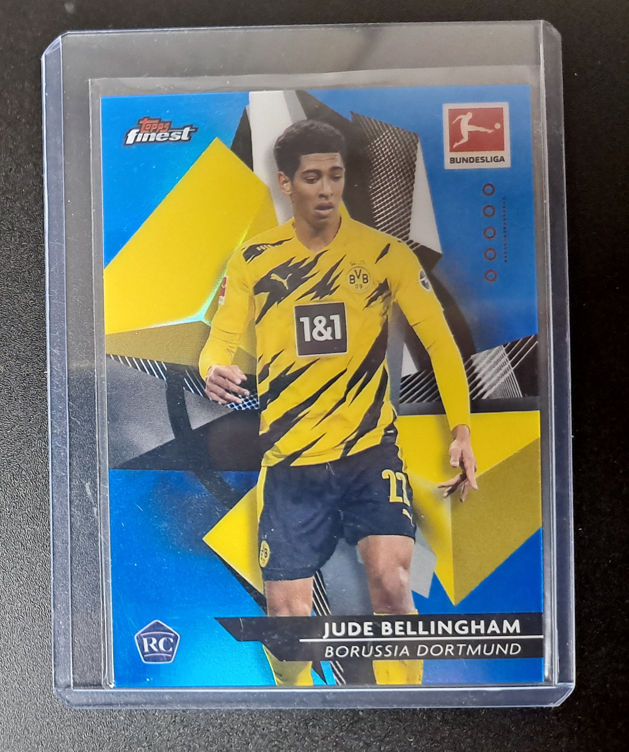 2020 Topps Finest Bundesliga Jude Bellingham Blue Refractor /150