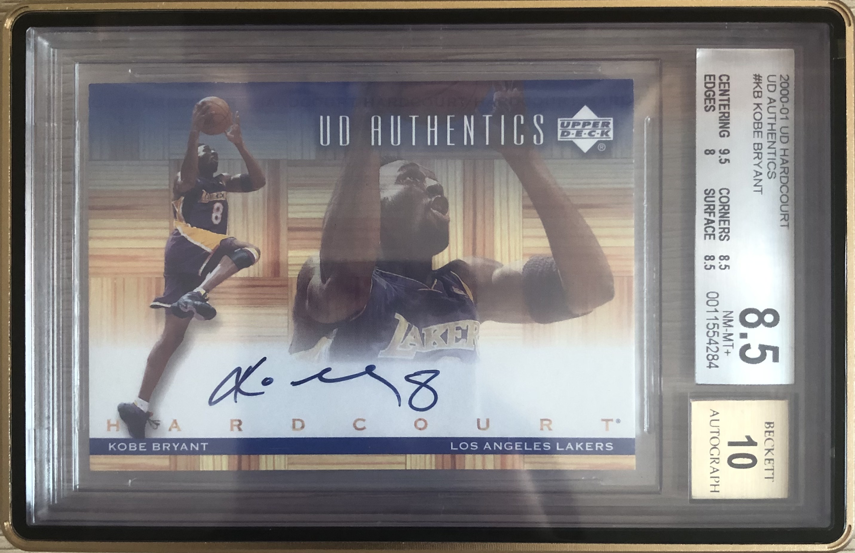 Kobe Bryant UD Hardcourt Auto BGS8.5/10 대표 이미지