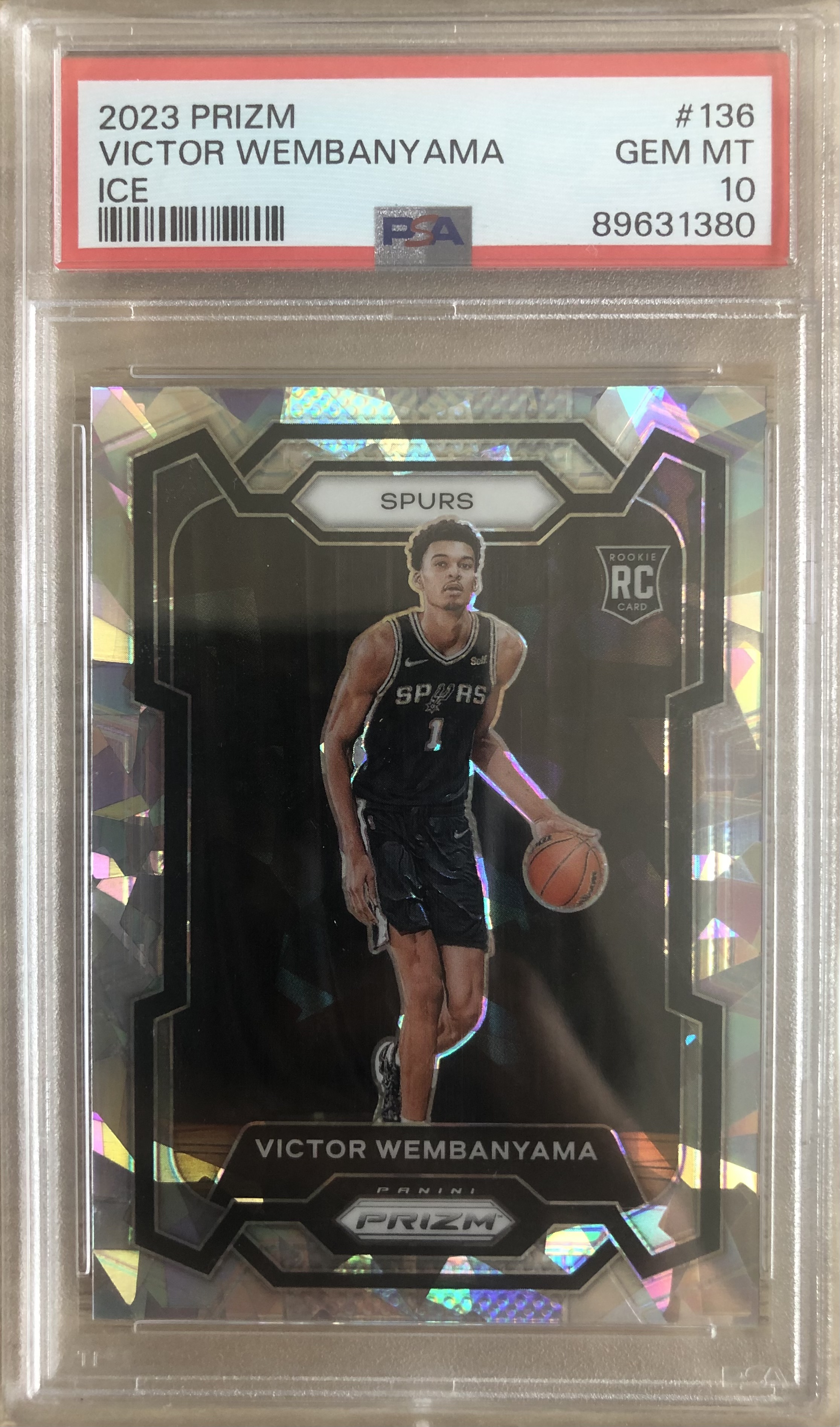 Victor Wembanyama Rookie Prizm Ice PSA10 대표 이미지