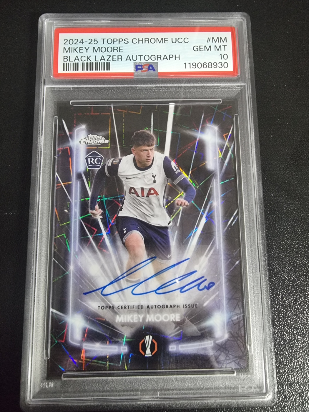 2024-25 Topps Chrome RC Lazer Auto Mikey Moore 대표 이미지