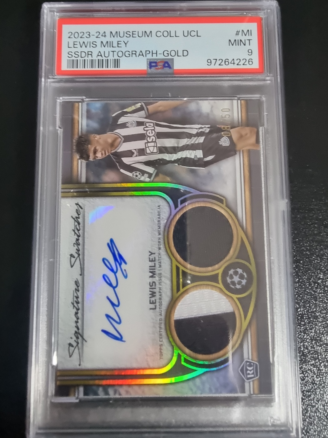 2023-24 Topps Museum RC Auto Relics Lewis Miley 대표 이미지