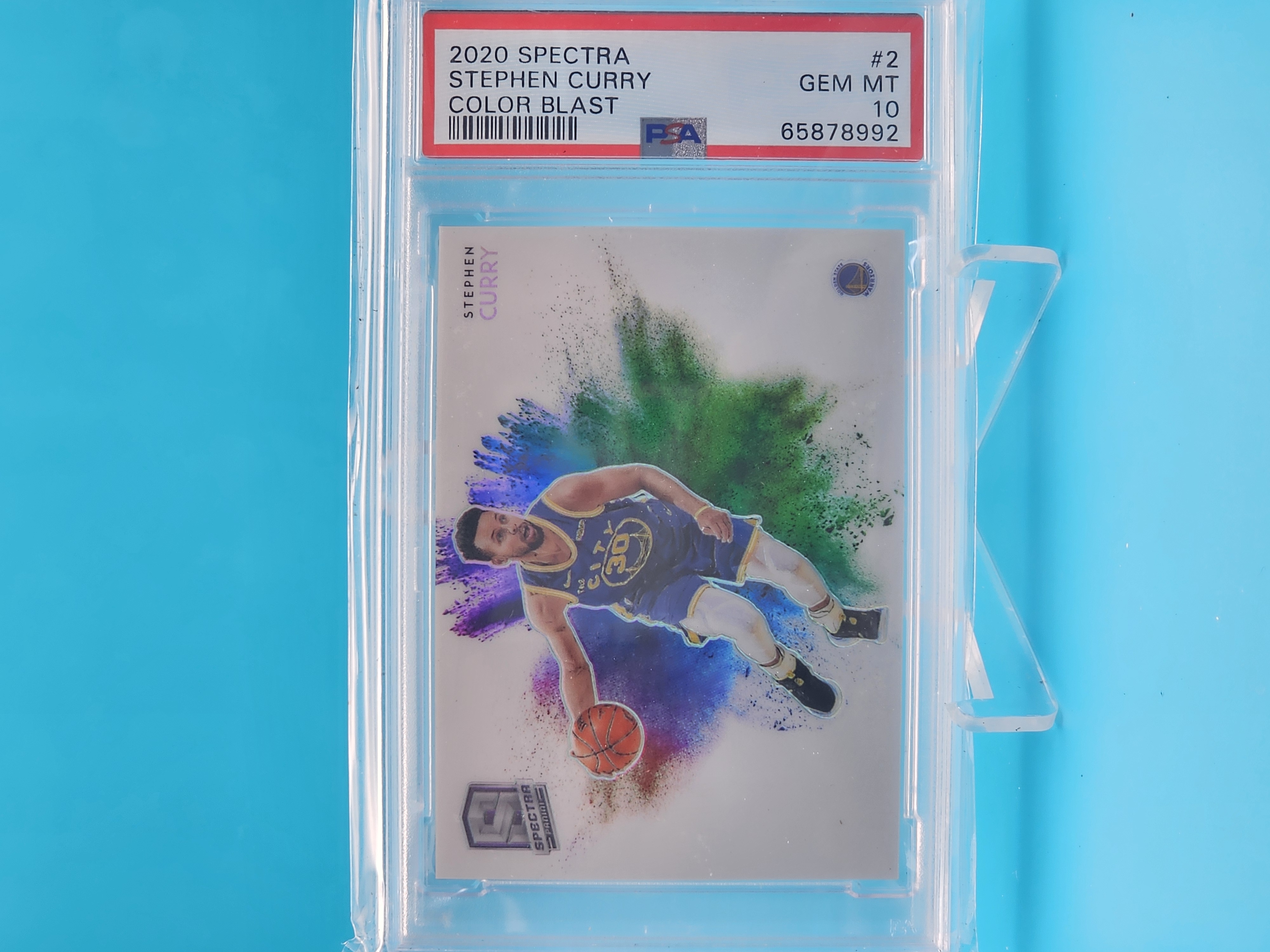 2020 Panini Spectra ColorBlast Stephen Curry PSA10 대표 이미지