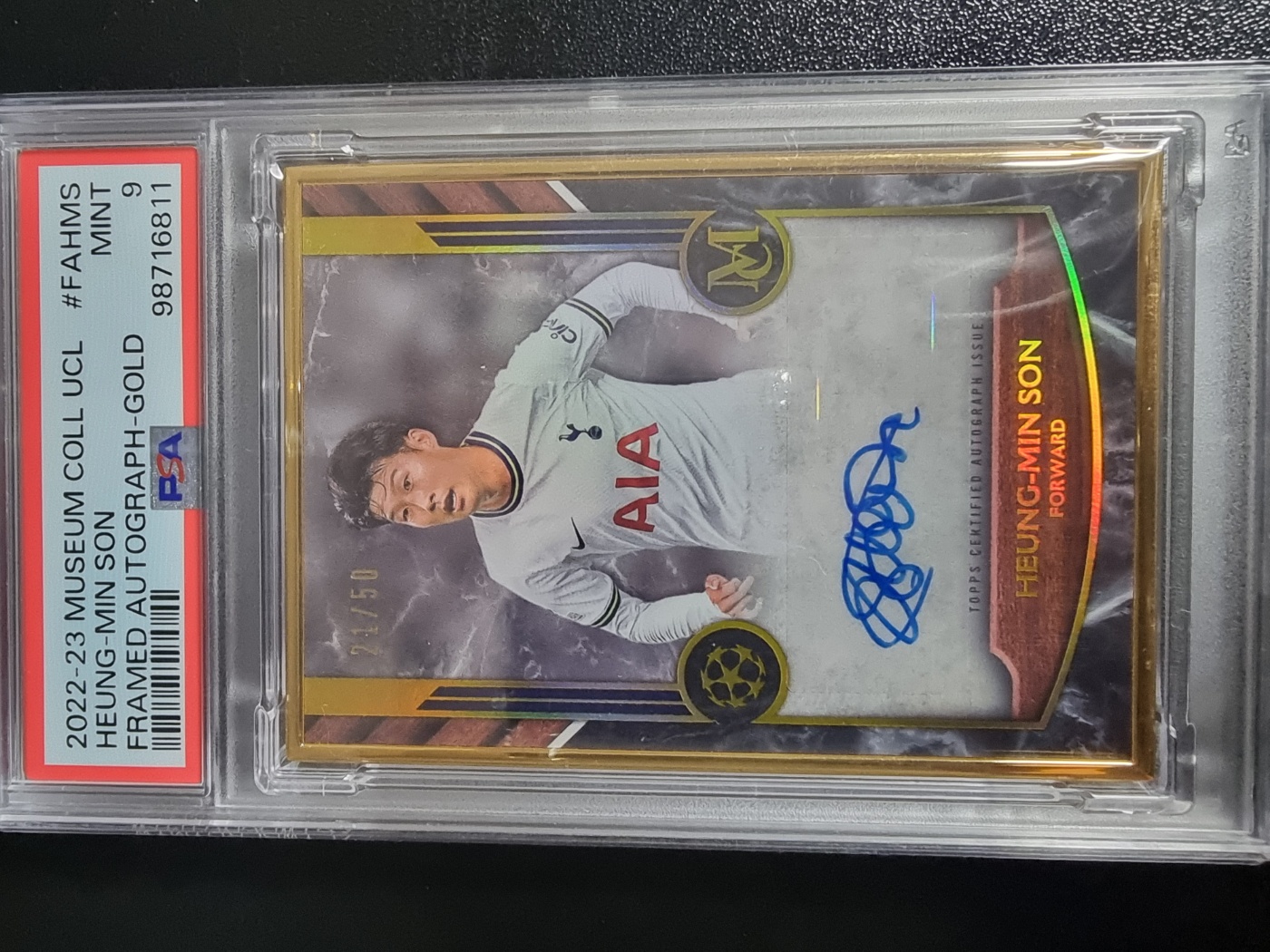 2022-23 Topps Museum Framed Auto Heung-Min Son 대표 이미지