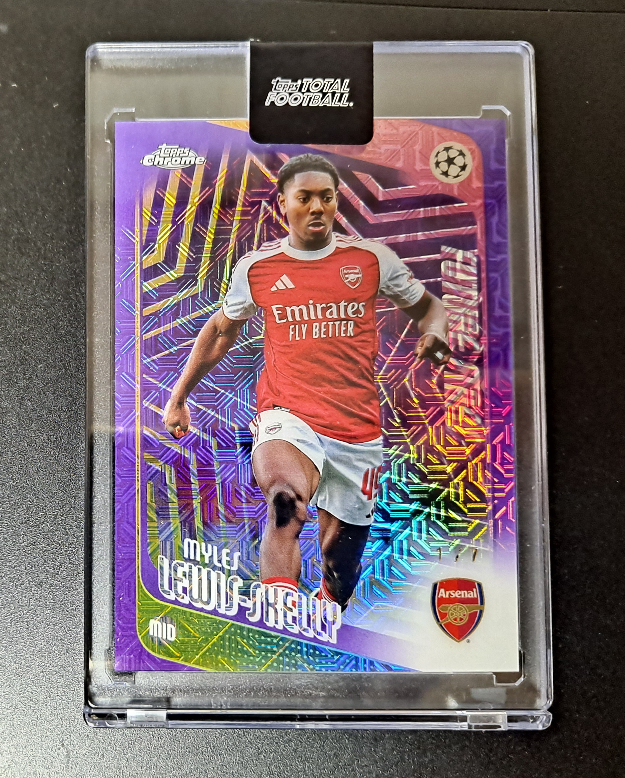2026 Topps Chrome Uefa Myles Lewis-Skelly Purple Mojo /7