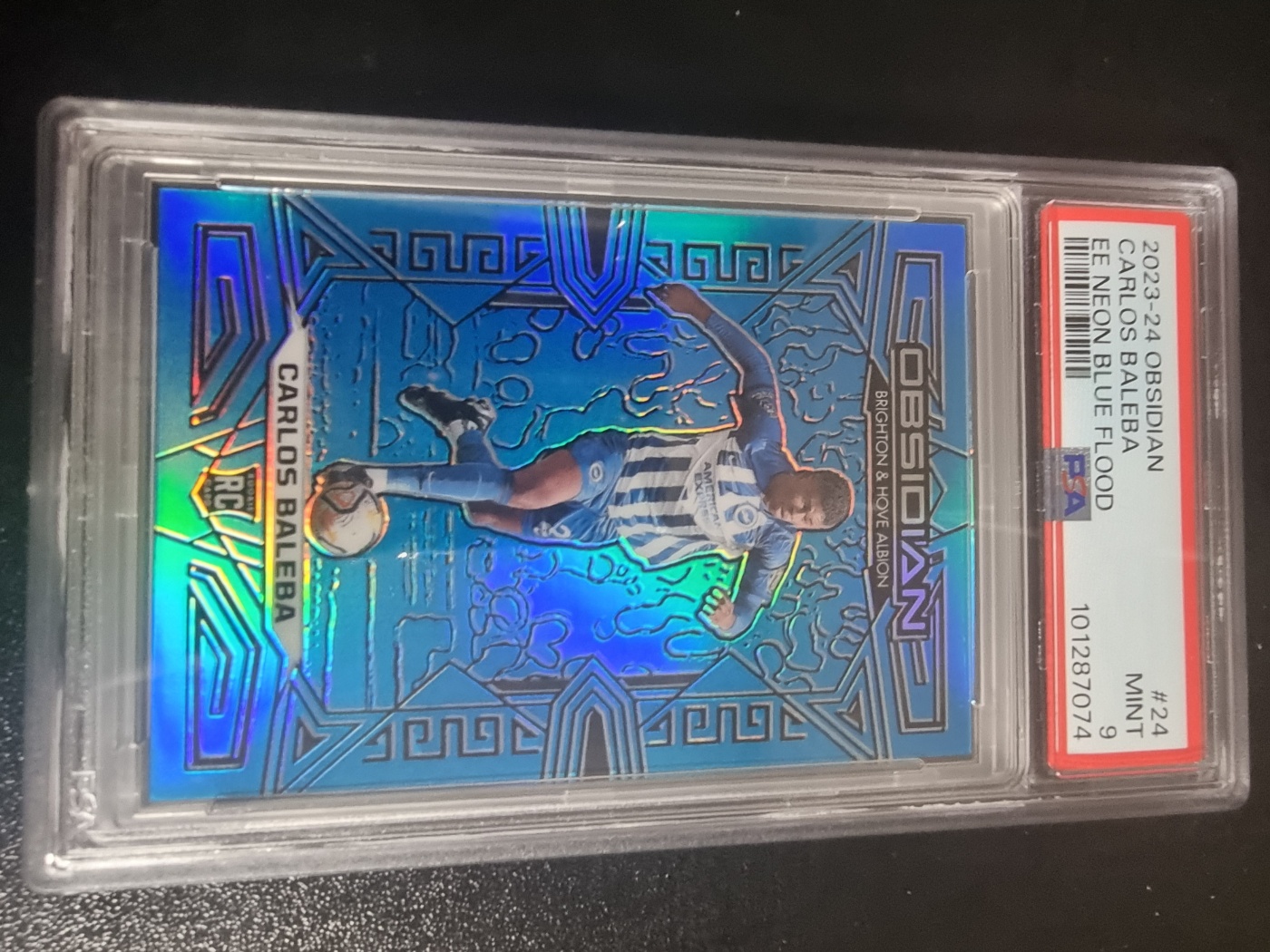 2023-24 Panini Obsidian RC Carlos Baleba 대표 이미지