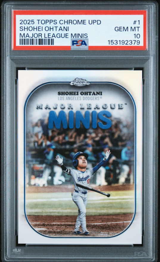 2025 Topps Chrome Major League MINIS_Shohei Ohtani PSA10 대표 이미지