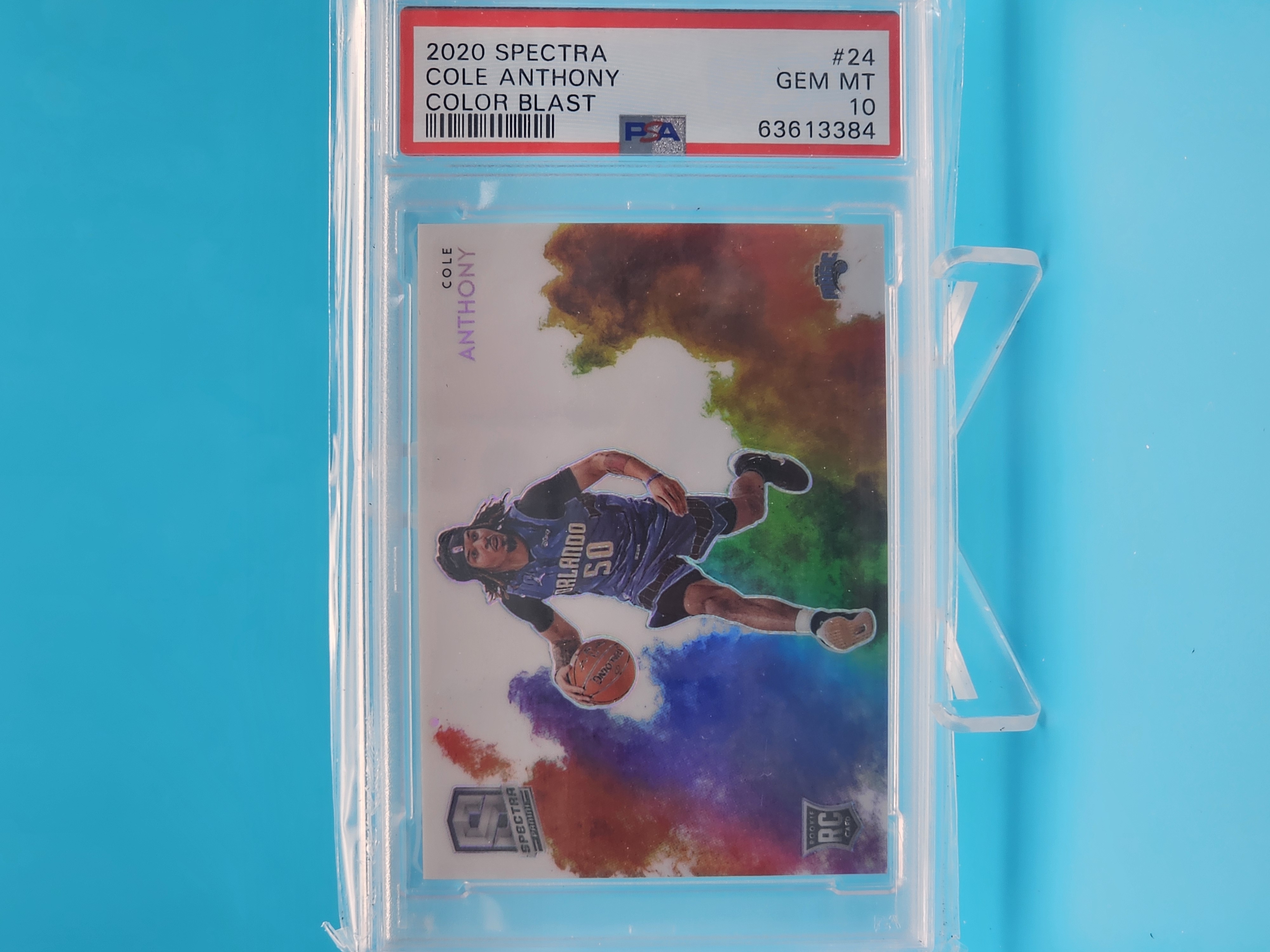 2020 Panini Spectra ColorBlast Cole Anthony PSA10 대표 이미지