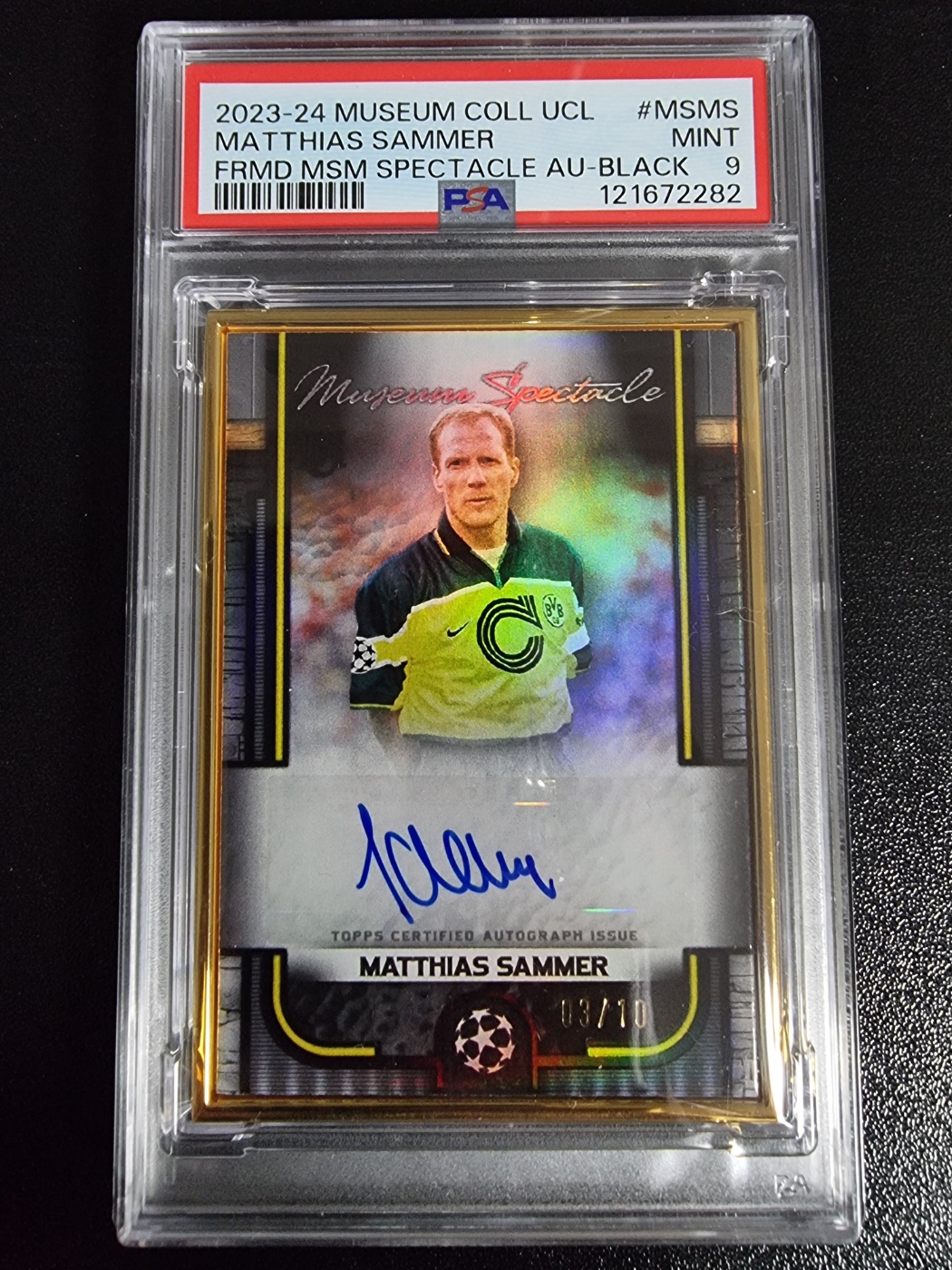 2023-24 Topps Museum Framed Auto Matthias Sammer 대표 이미지