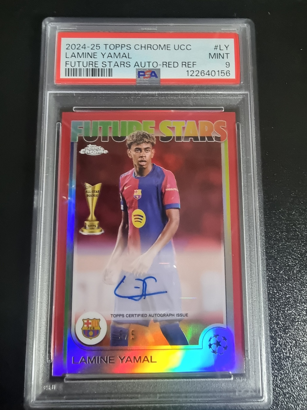 2024-25 Topps Chrome Auto Lamine Yamal 대표 이미지
