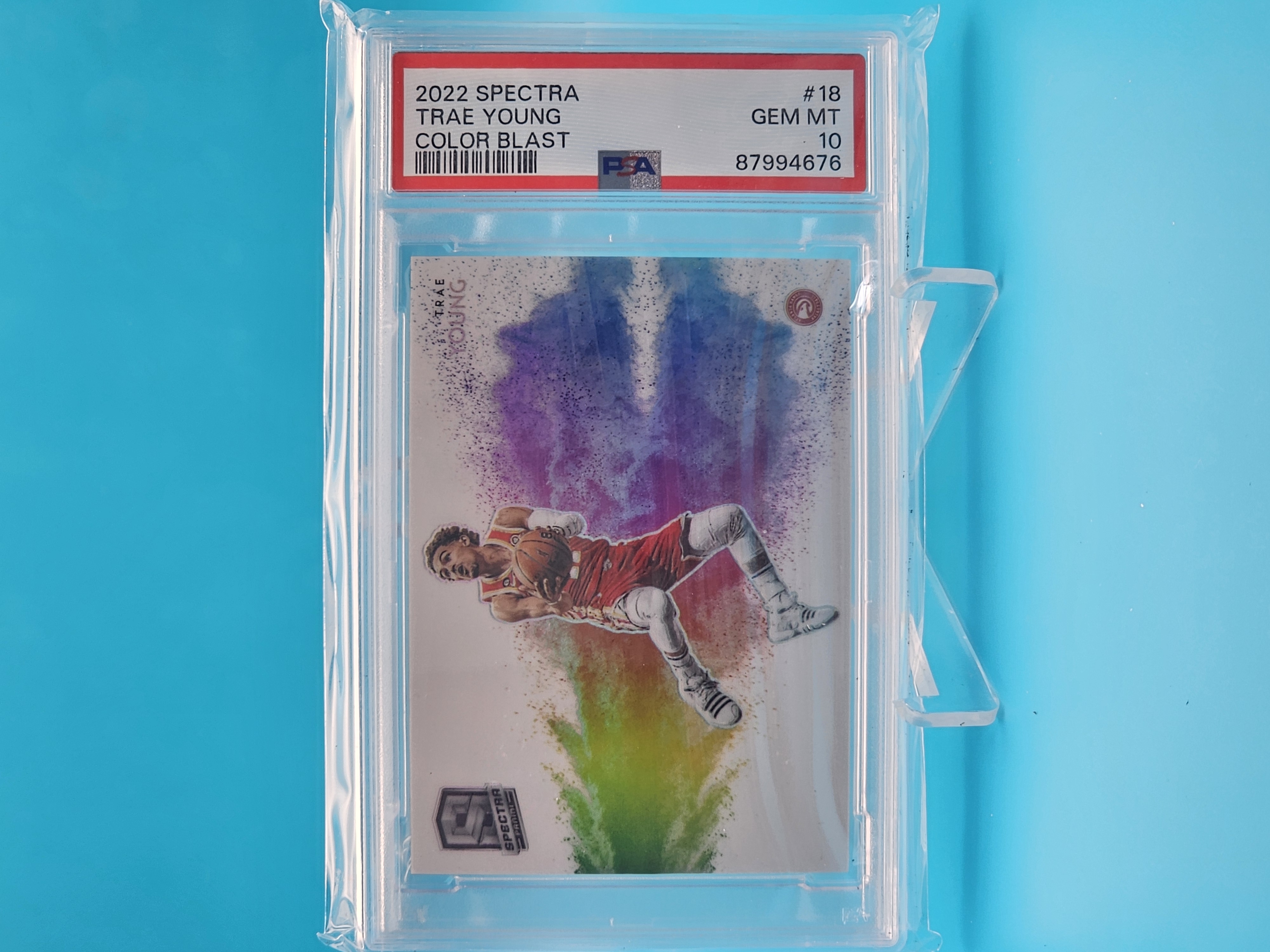 2022 Panini Spectra ColorBlast Trae Young PSA10 대표 이미지