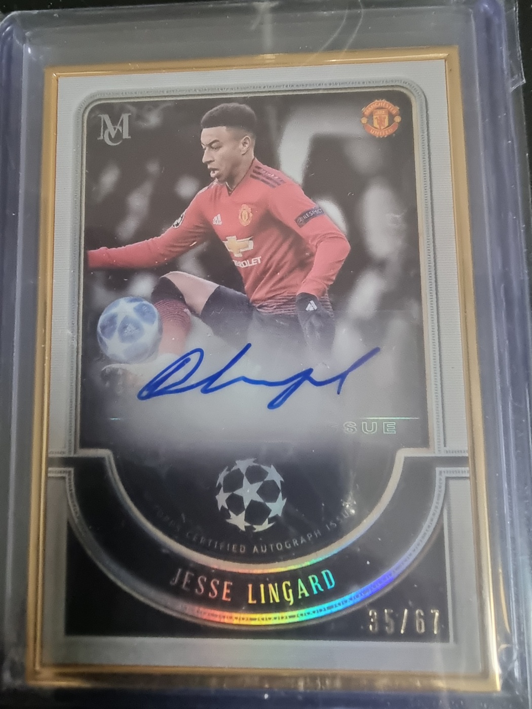 2018-19 Topps Museum Framed Auto Jesse Lingard 대표 이미지