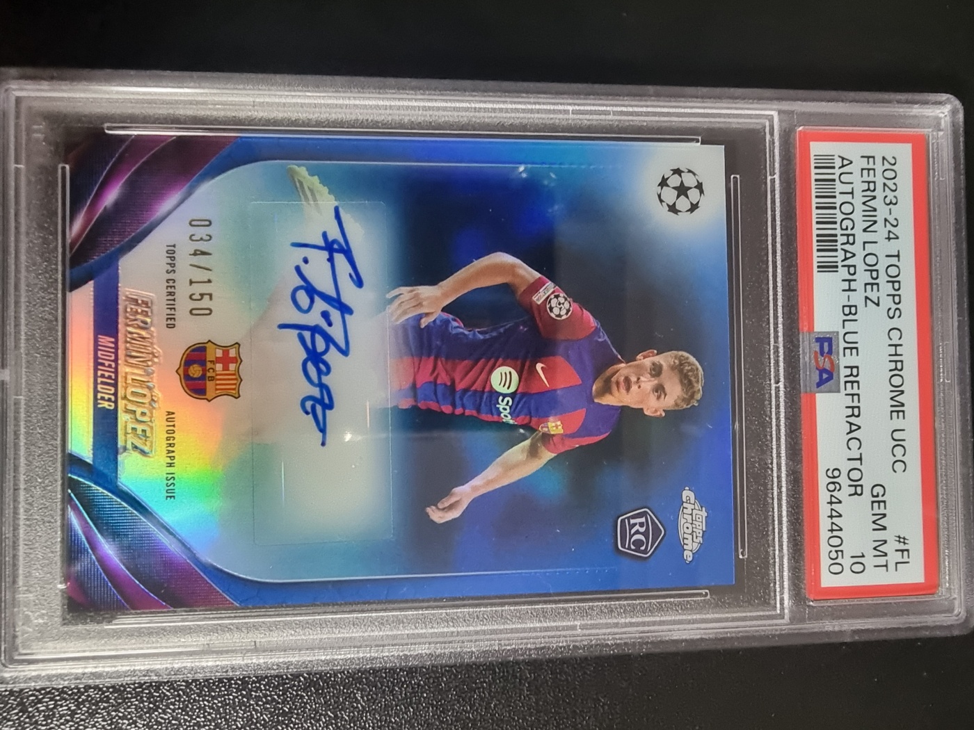 2023-24 Topps Chrome RC Auto Fermin Lopez 대표 이미지