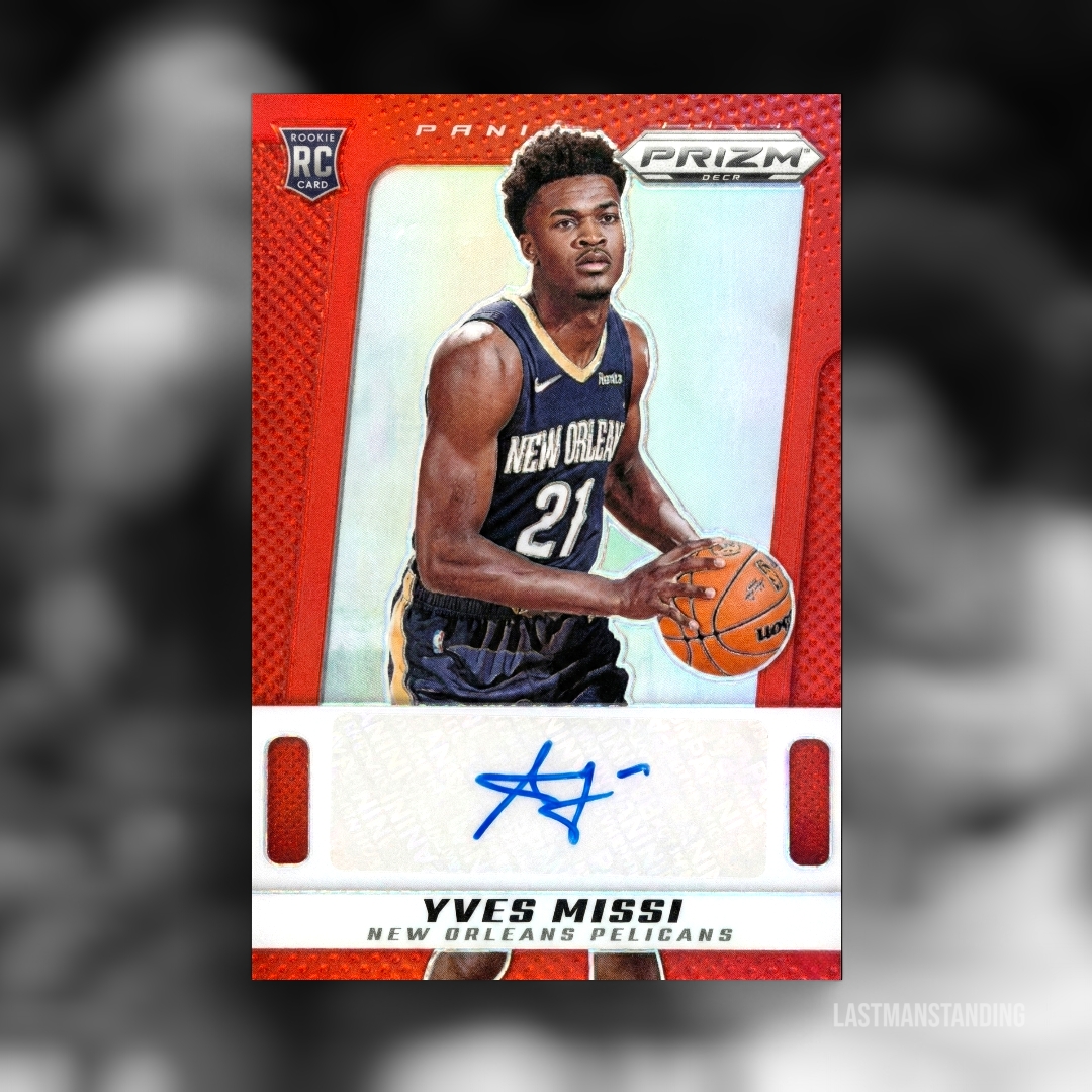 2024-25 prizm deca Yves Missi red autograph 대표 이미지