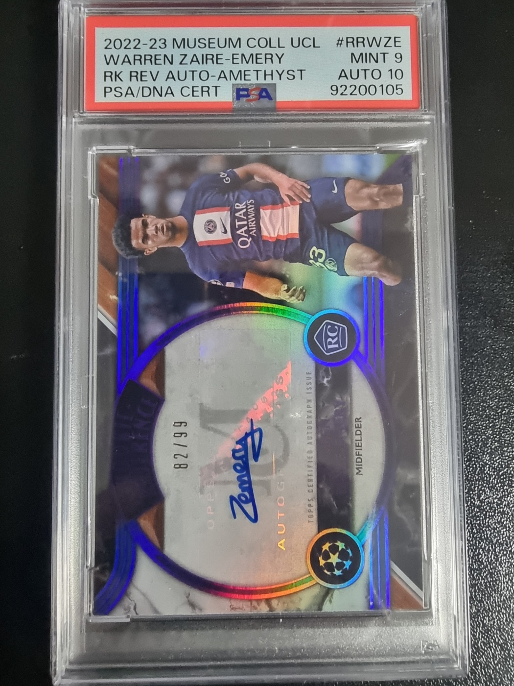 2022-23 Topps Museum RC Auto Warren Zaire-Emery 대표 이미지