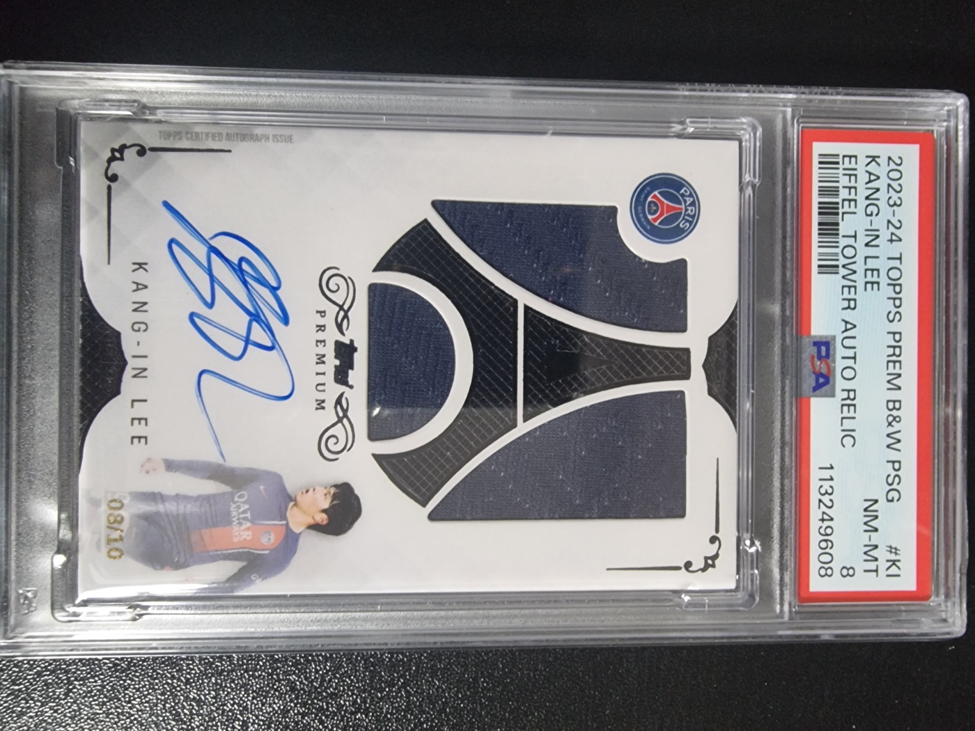 2023-24 Topps Premium PSG Auto Relics Gang-In Lee 대표 이미지