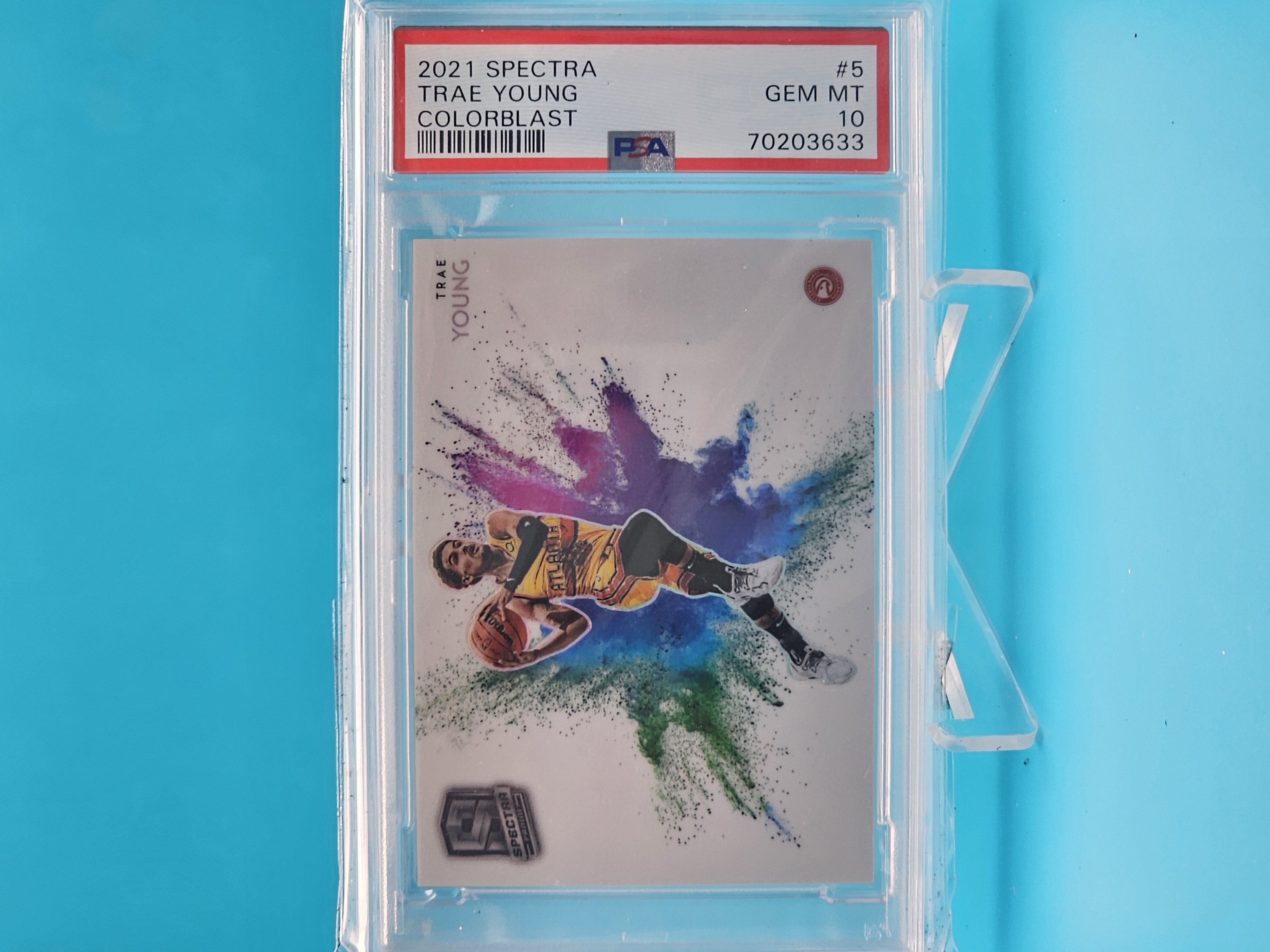 2021 Panini Spectra ColorBlast Trae Young PSA10 대표 이미지