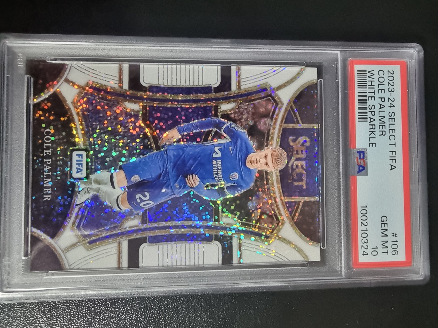 2023-24 Panini Select White Sparkle Cole Palmer 대표 이미지