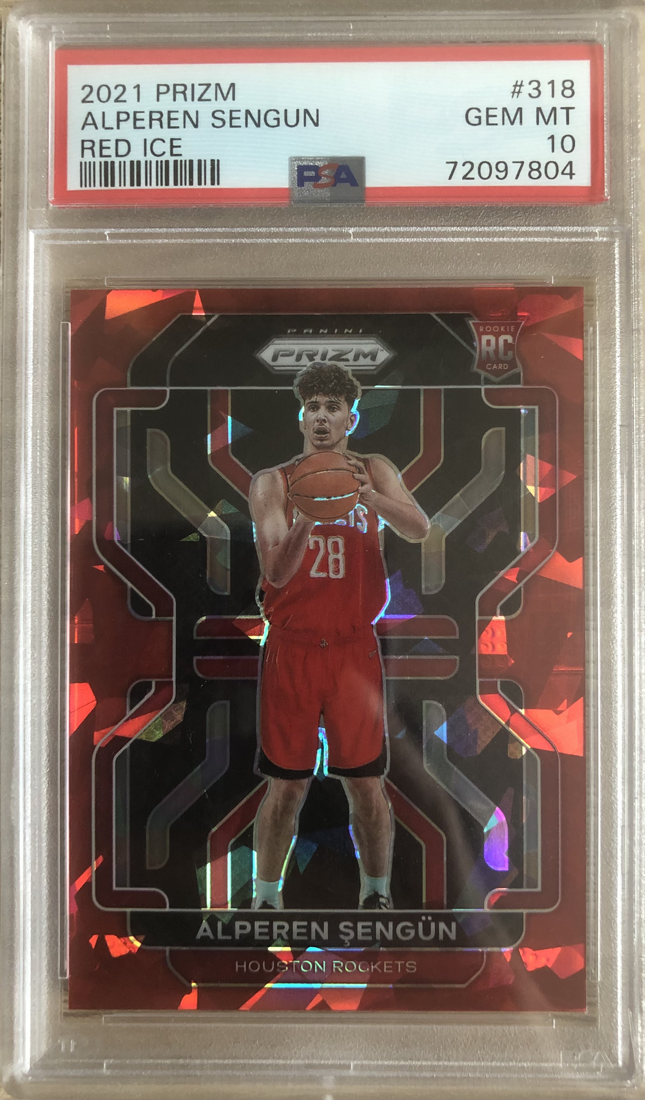 Alperen Sengun Prizm Rookie Red Ice PSA10 대표 이미지