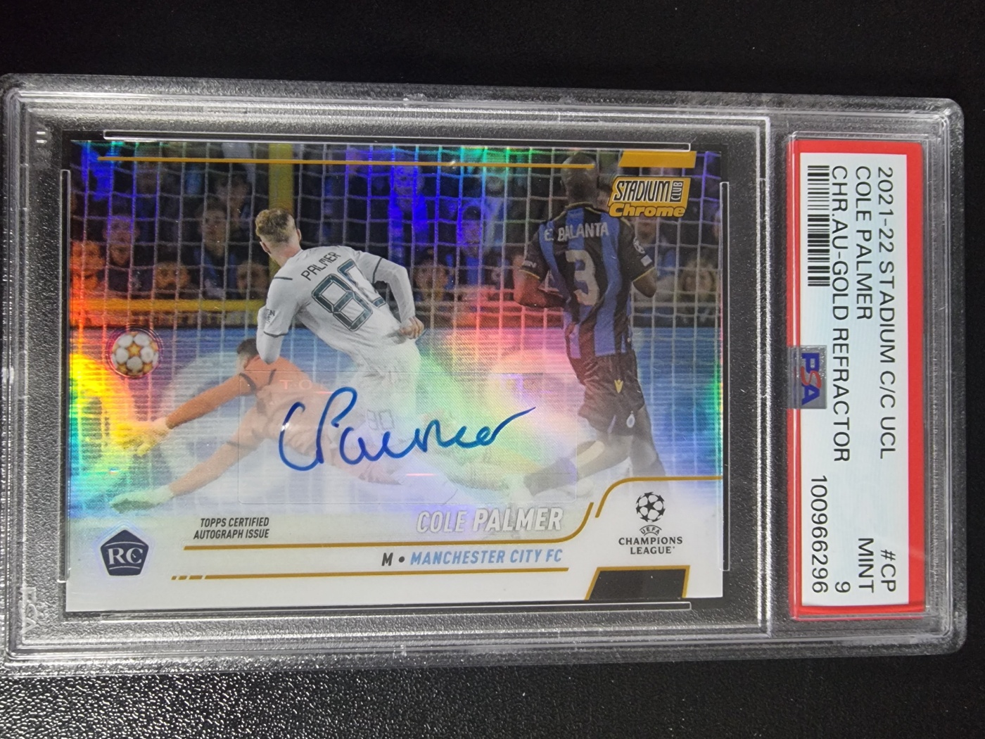 2021-22 Topps Stadium RC Auto Cole Palmer 대표 이미지