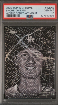 2025 Topps Chrome World Series At Night_Shohei Ohtani PSA10 대표 이미지