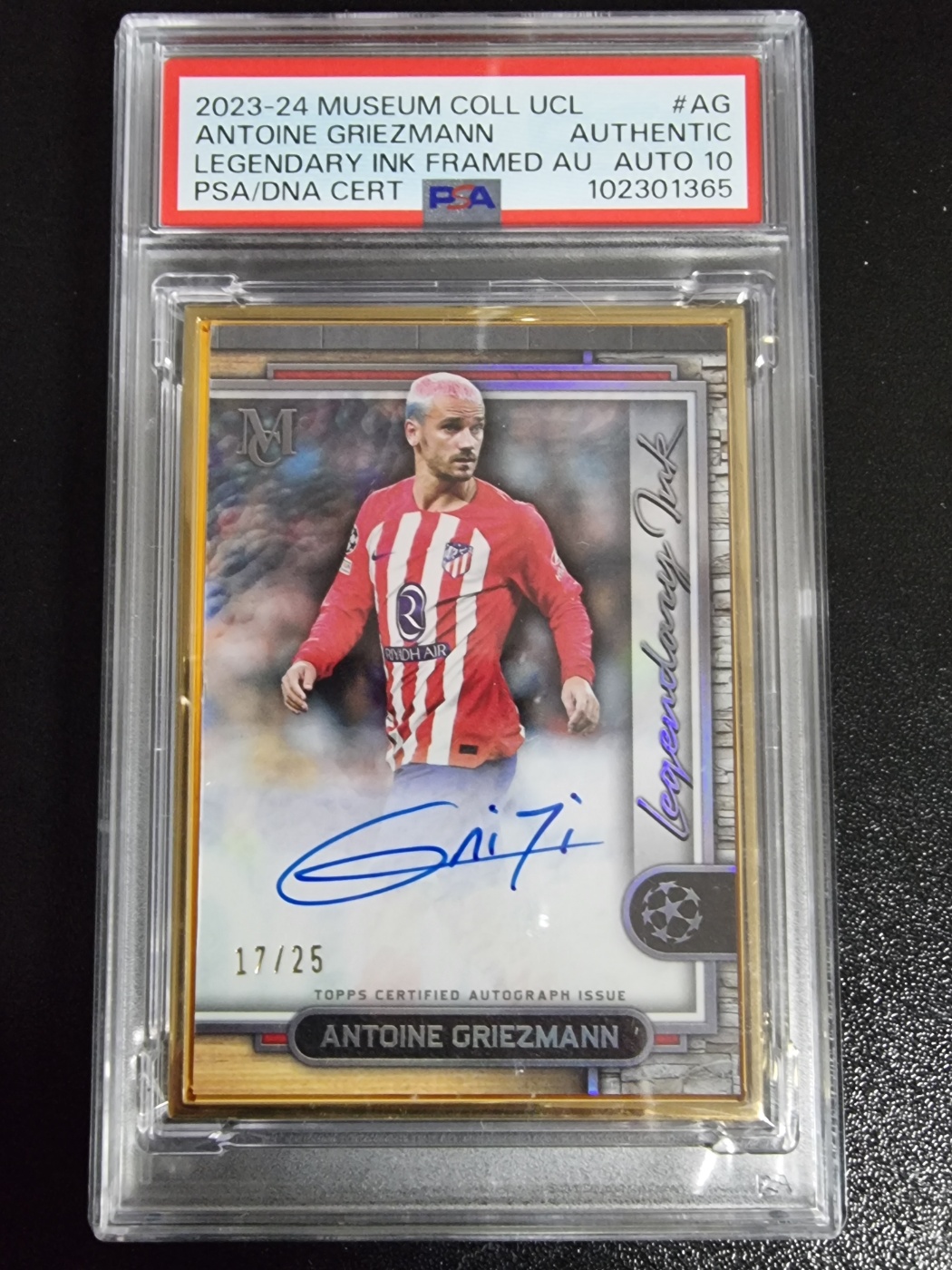 2023-24 Topps Museum Framed Auto Antoine Grizmann 대표 이미지