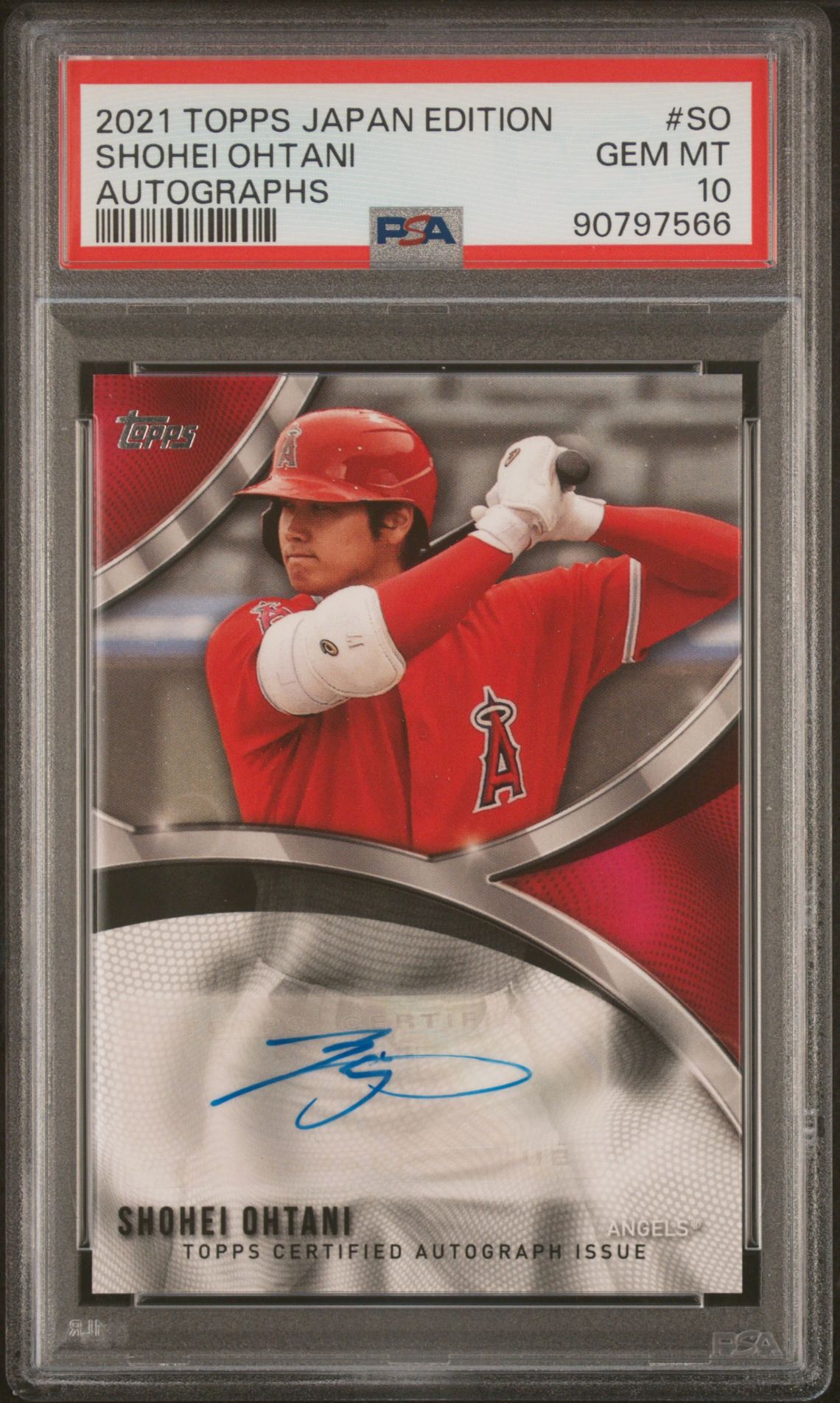 2021 Topps Japan Edition Shohei Ohtani Autographs 3/3 대표 이미지