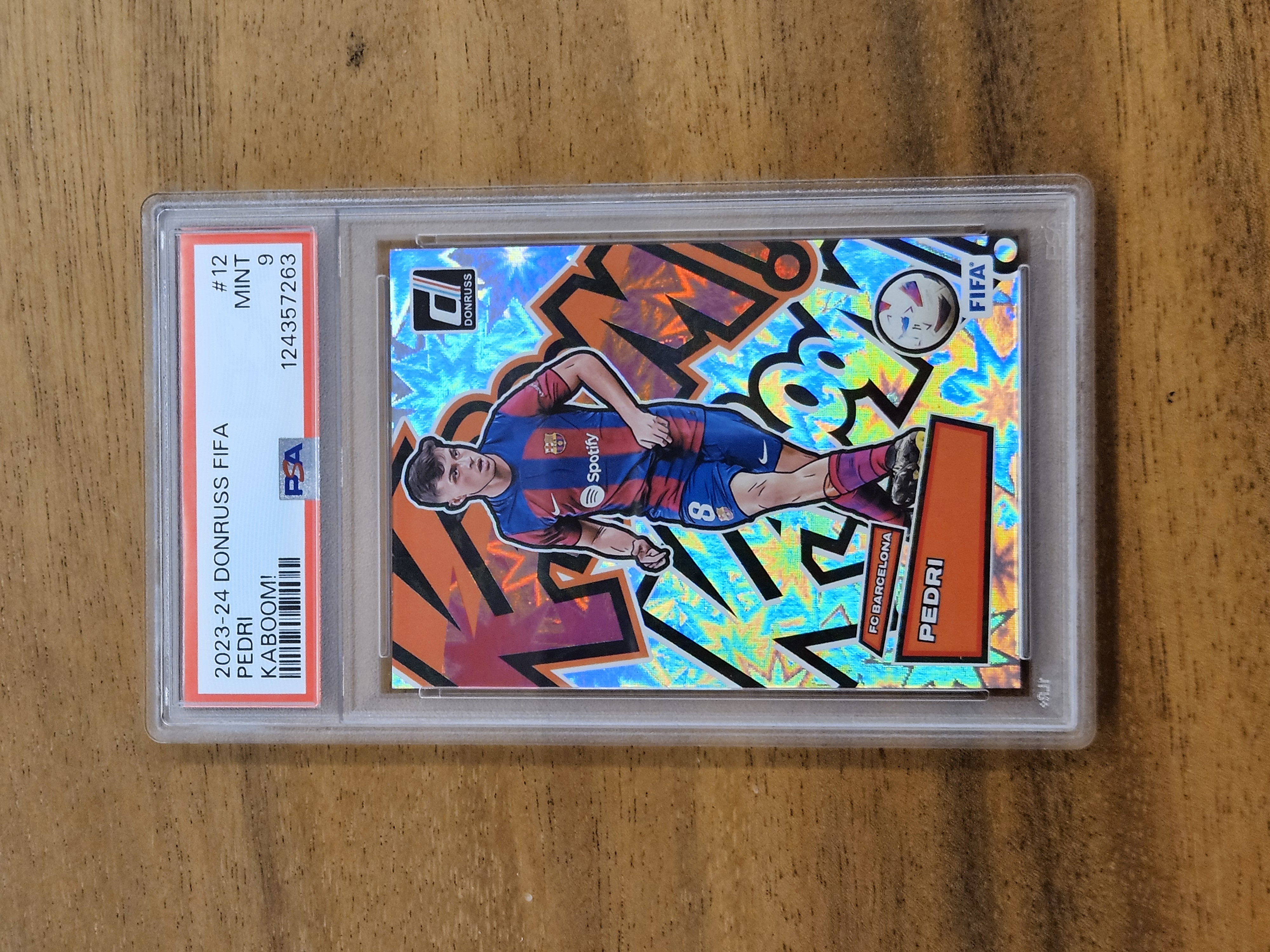 2023-24 DONRUSS FIFA PEDRI KABOOM! PSA 9 대표 이미지
