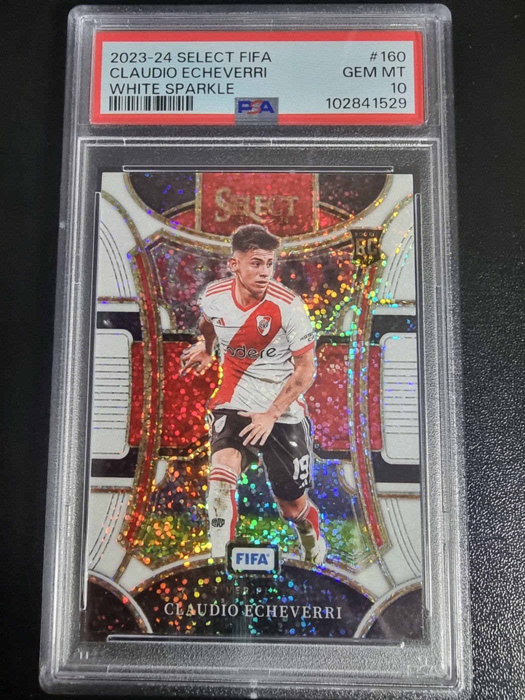 2023-24 Panini Select White Sparkle RC Claudio Echeverri 대표 이미지