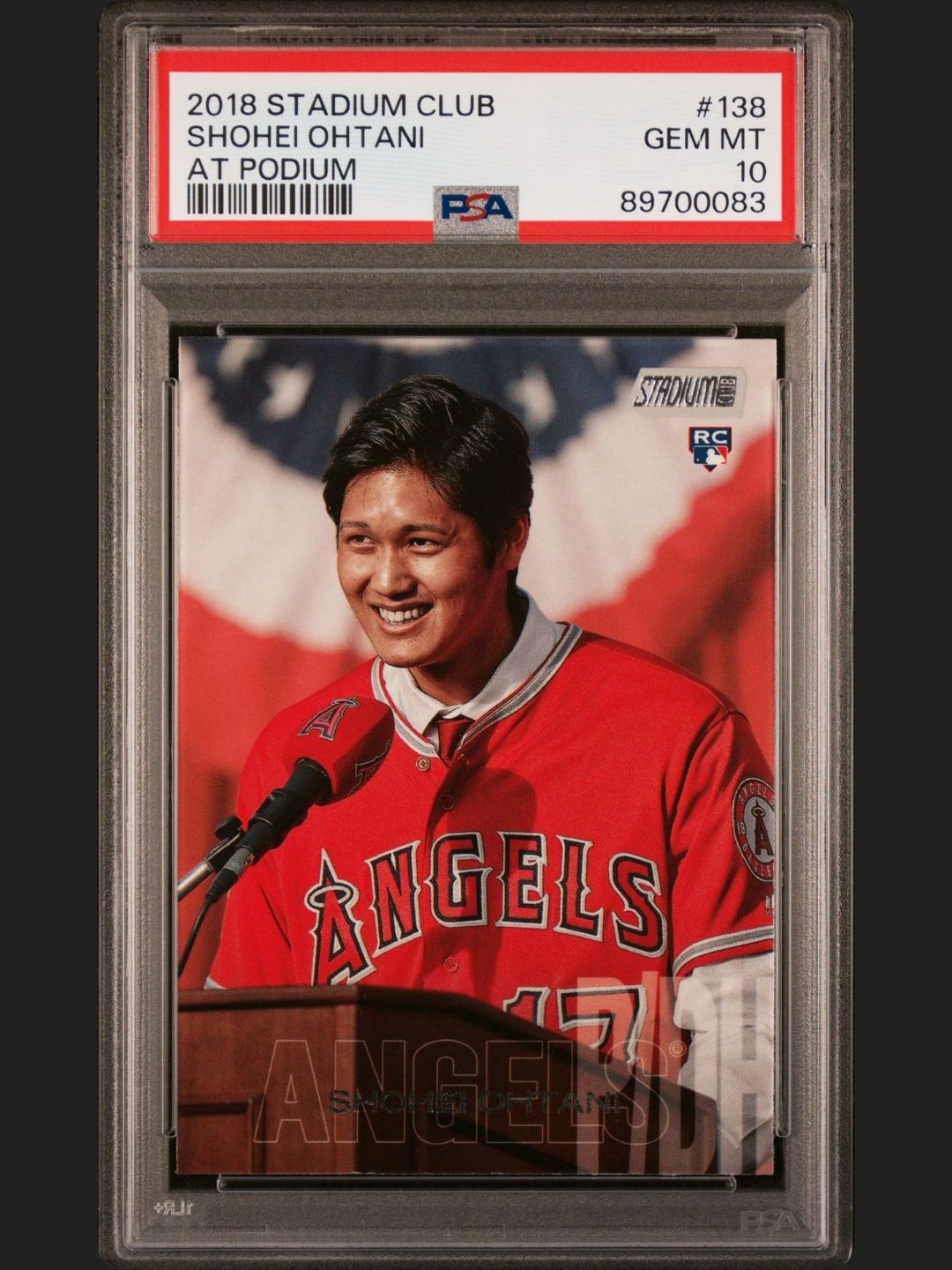 2018 Stadium Club Shohei Ohtani At Podium 대표 이미지