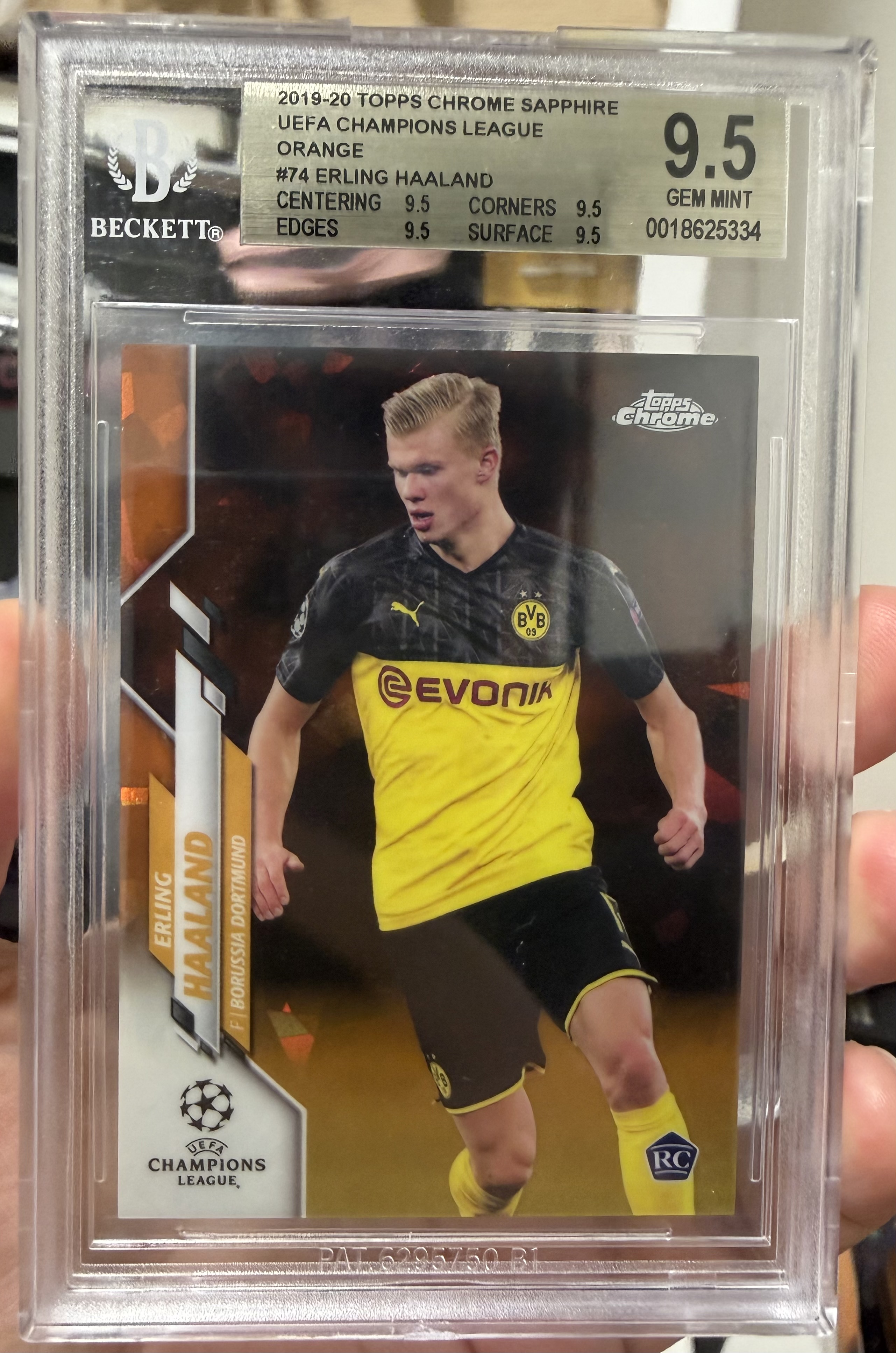Haaland sapphire rookie orange /50 대표 이미지